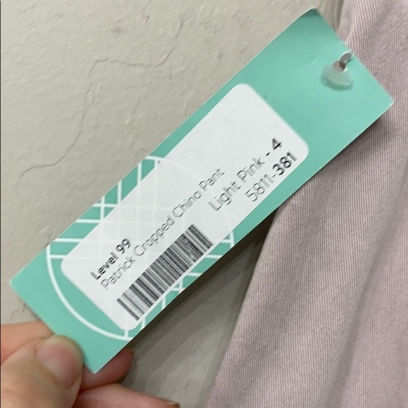 Level 99 Patrick cropped chino pant light pink.4 - Picture 10 of 13